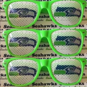 New Seahawks Fan glasses, 3 pack